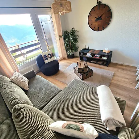 Vue Imprenable Sur Les Alpes Et Parking Prive Gratuit Appartement Crans-Montana