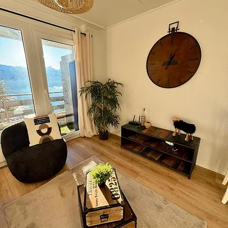 Vue Imprenable Sur Les Alpes Et Parking Prive Gratuit Appartement Crans-Montana