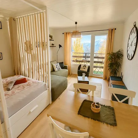 Apartment Vue Imprenable Sur Les Alpes Et Parking Prive Gratuit